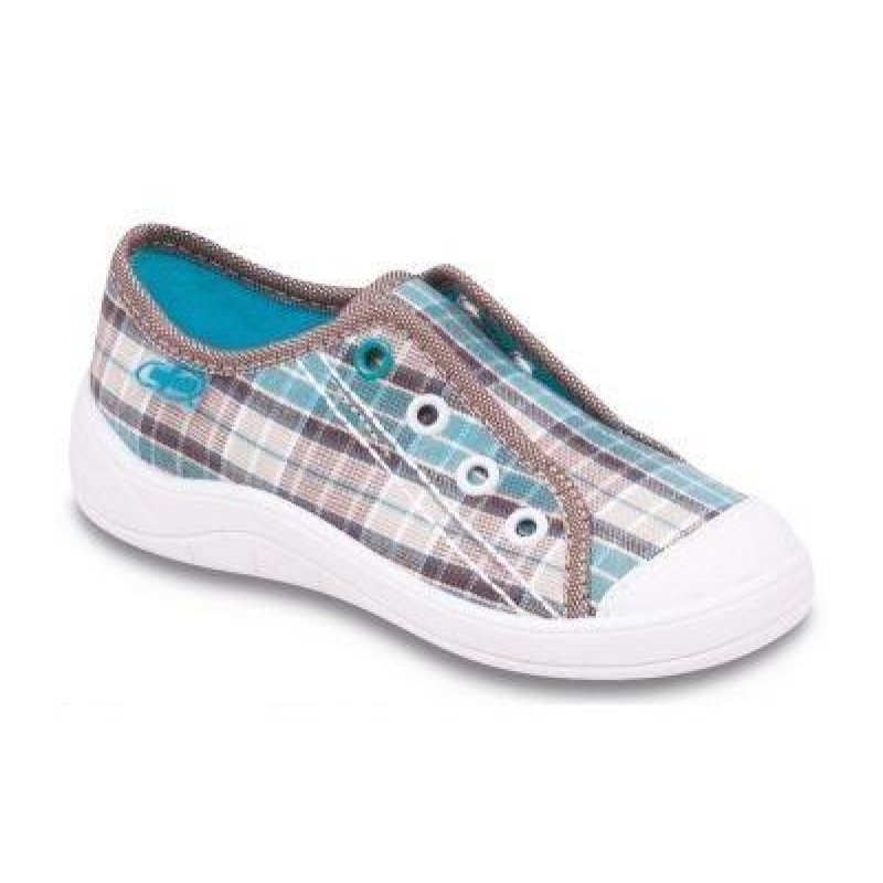 107X080 25 - chlapecké tenisky BEFADO, béžové káro