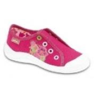 107X083 25 - dívčí tenisky BEFADO, růžové, kytky