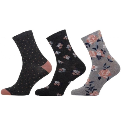 1088 - RŮŽE, PUNTÍK dámské ponožky lycra