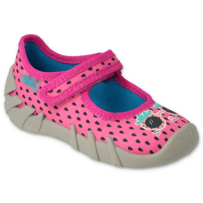 109N250 18 - dívčí růžové botičky Befado, tečky