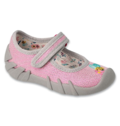 109N254 18 - dívčí botičky Befado růžové, včelka