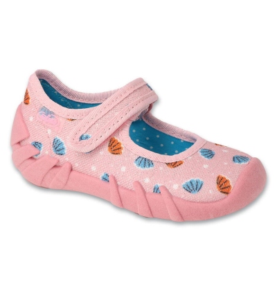 109N266 18 - dívčí botičky Befado růžové, mušle