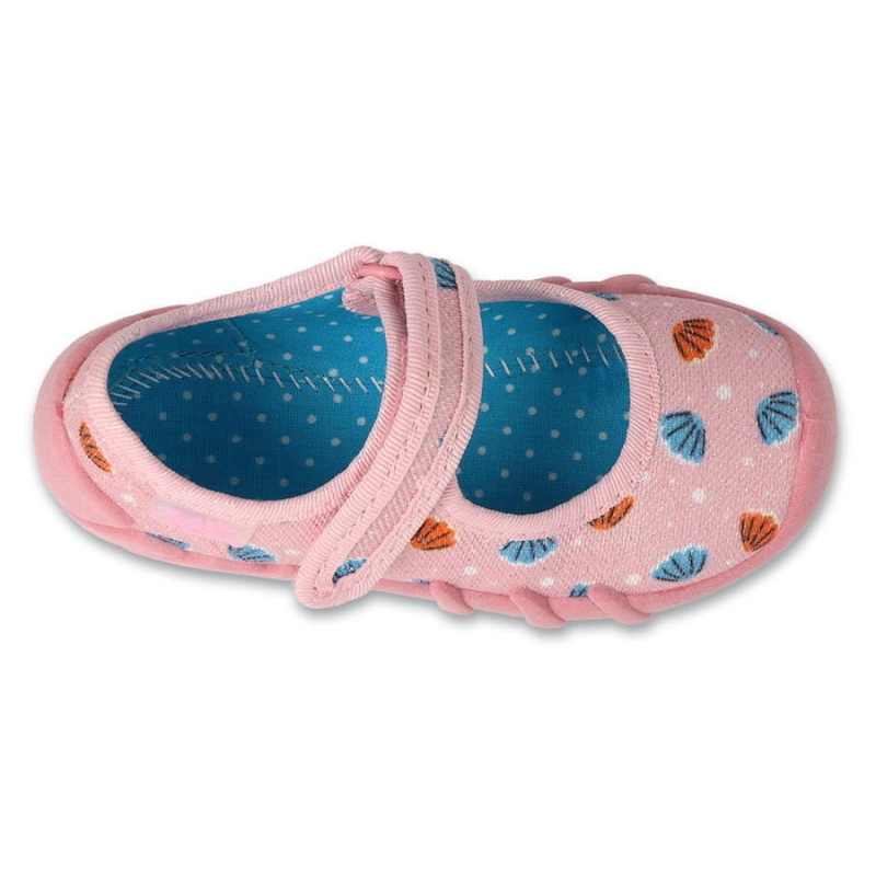 109N266 18 - dívčí botičky Befado růžové, mušle