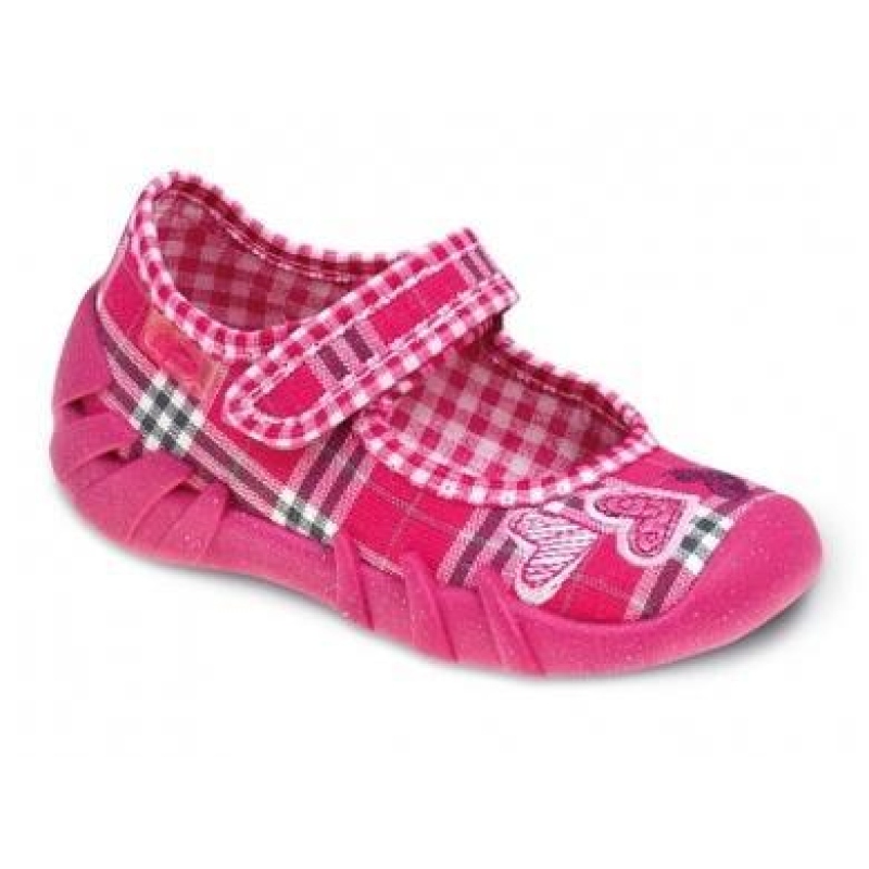 109P050 20 - balerínky Befado růžové, 2 srdce