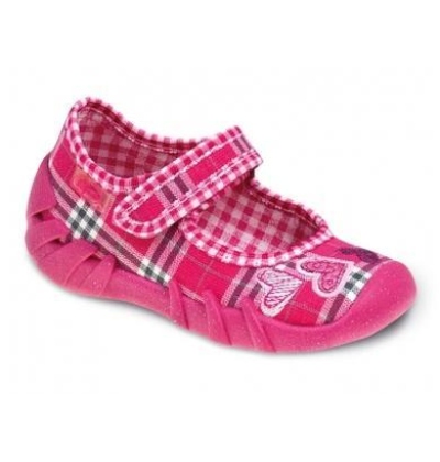 109P050 20 - balerínky Befado růžové, 2 srdce