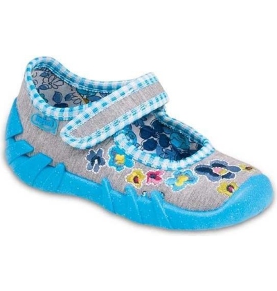 109P066 20 - balerínky Befado  modro-šedé