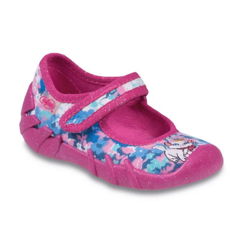 109P118 18 - balerínky Befado růžovo-modré,kočička