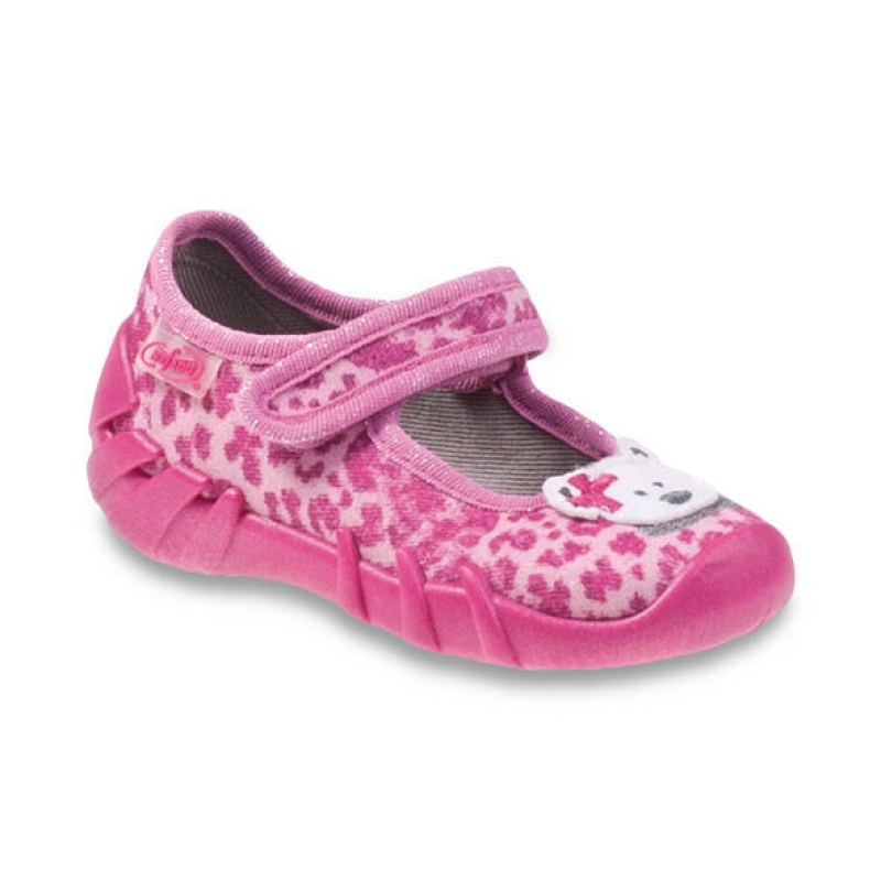 109P156 18 - dív.níz.suchý zip, růž. potisk, méďa