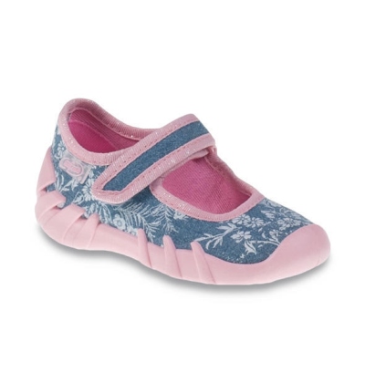 109P160 18 - dív.níz.suchý zip, modrá, bílý vzor