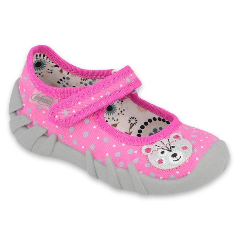 109P209 18 - dívčí balerínky Befado růžové, méďa