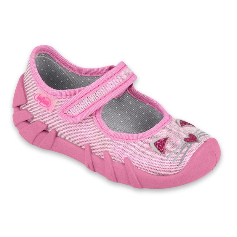109P235 18 - dívčí botičky Befado růžové, kočička
