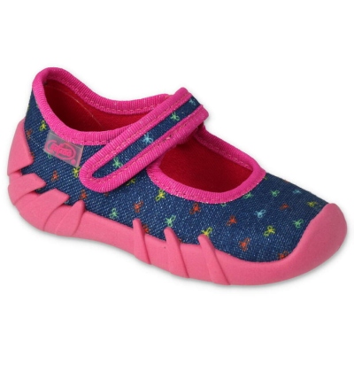 109P255 18 - dívčí botičky Befado modré, mašličky