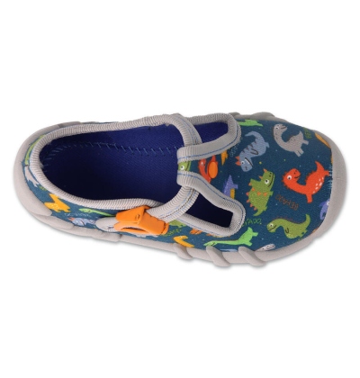 110N495 18 - chlapecké bačkorky Befado modré, DINO