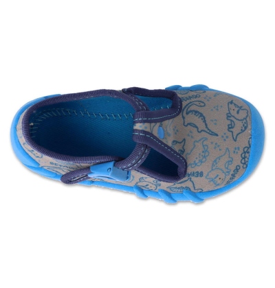 110N497 18 - chlapecké bačkorky Befado šedé, DINO