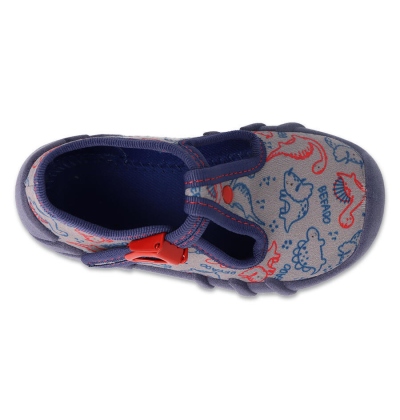 110N498 18 - chlapecké bačkorky Befado šedé, DINO