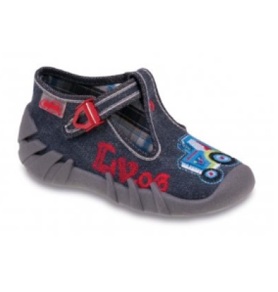 110P105 18 - chl.přez., šedo-modrá, traktor