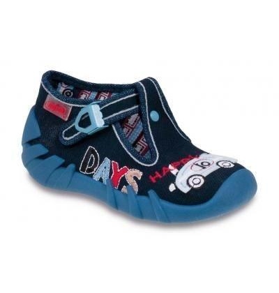 110P106 18 - chl.přez., tm.modrá, auto, HAPPY