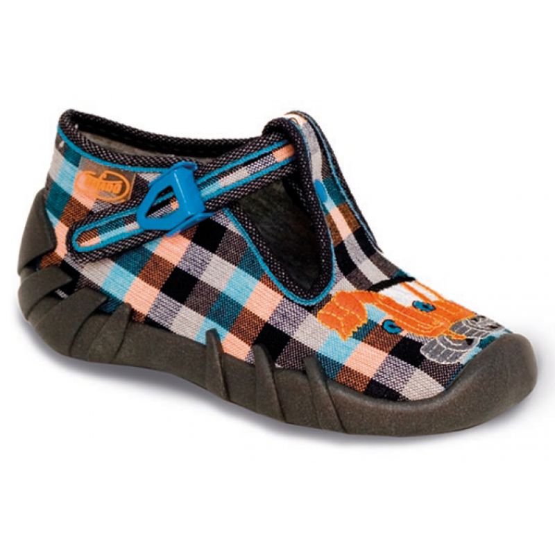 110P193 20 - chlap.bačkůrky na přezku, oranž.bagr