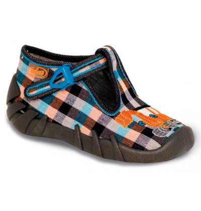 110P193 20 - chlap.bačkůrky na přezku, oranž.bagr