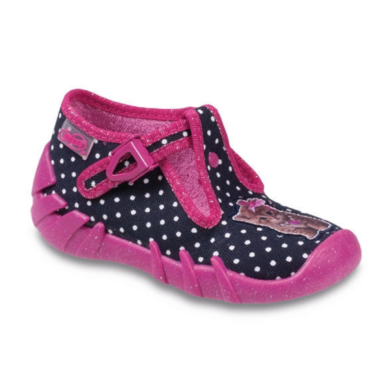 110P208 25 - dívčí přezka, černá, tečky, kočička