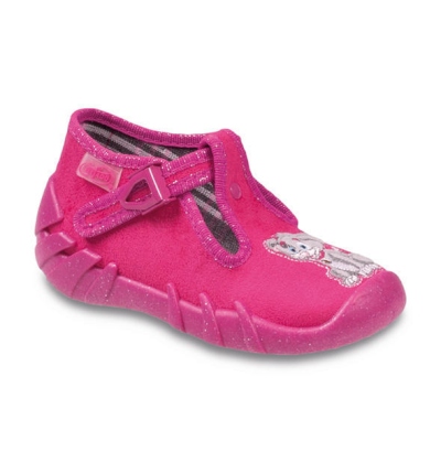 110P209 20 - dívčí přezka, růžová, pejsek