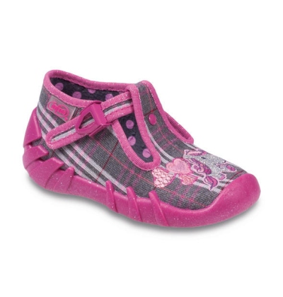 110P210 18 - dět.přez., dív.,káro-šedorůžové,koník