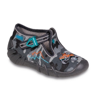 110P211 20 - chlap.bačkůrky na přezku, šedý maskáč