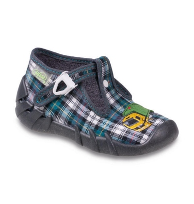 110P212 18 - chlap.bačkůrky na přezku, káro,kamion