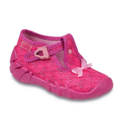 110P218 22 - dívčí přezka, růžová, mašlička