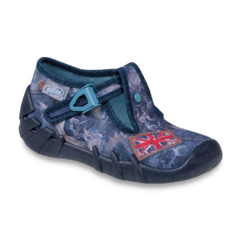 110P222 25 - chlap.bačkůrky na přezku, ang.vlajka