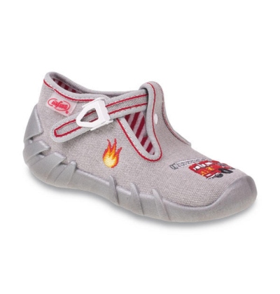 110P264 18 - chlap.bačkůrky na přezku,šedé, HASIČI