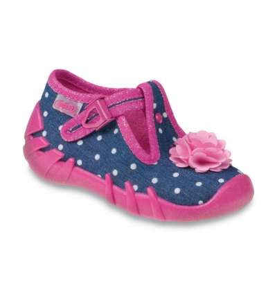 110P268 25 - dívčí přezka, růžovo-modré, mašle