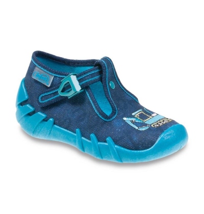 110P306 18 - dět.přez., tm. modrá, bagr