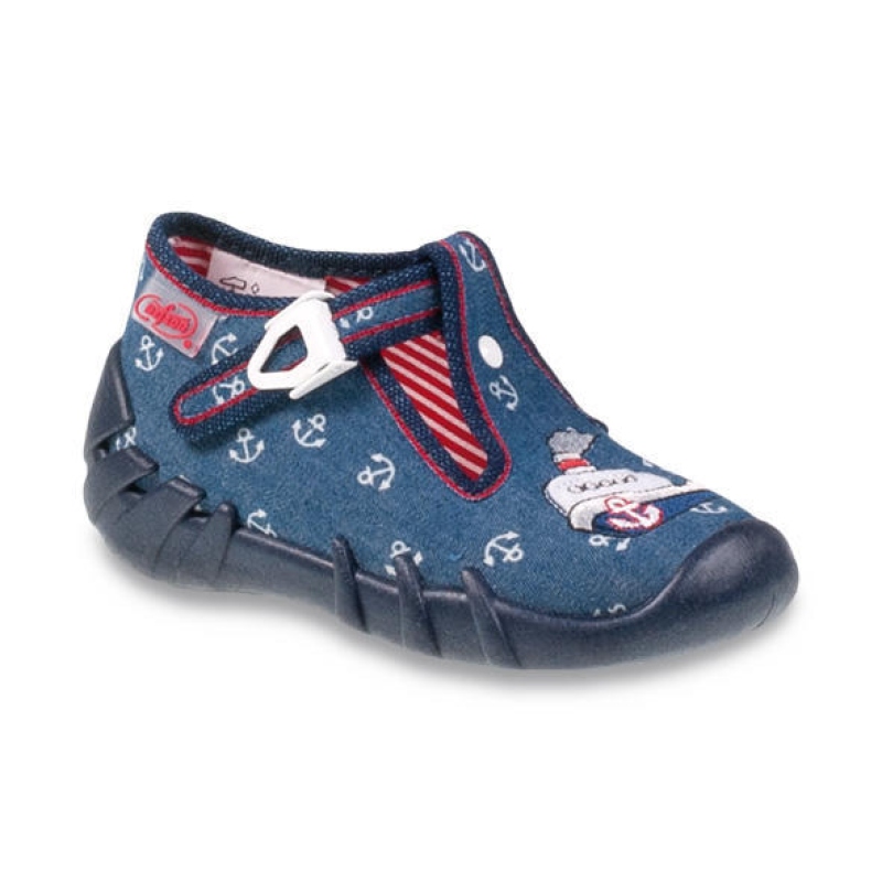 110P311 18 - dět.přez., modrá, parník