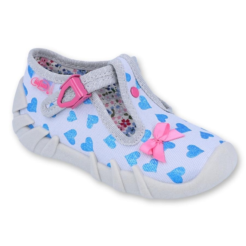 110P380 18 - dívčí přezka, šedá, srdíčka, mašle