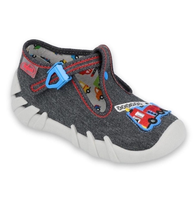 110P384 19 - chlapecké bačkorky Befado hasiči