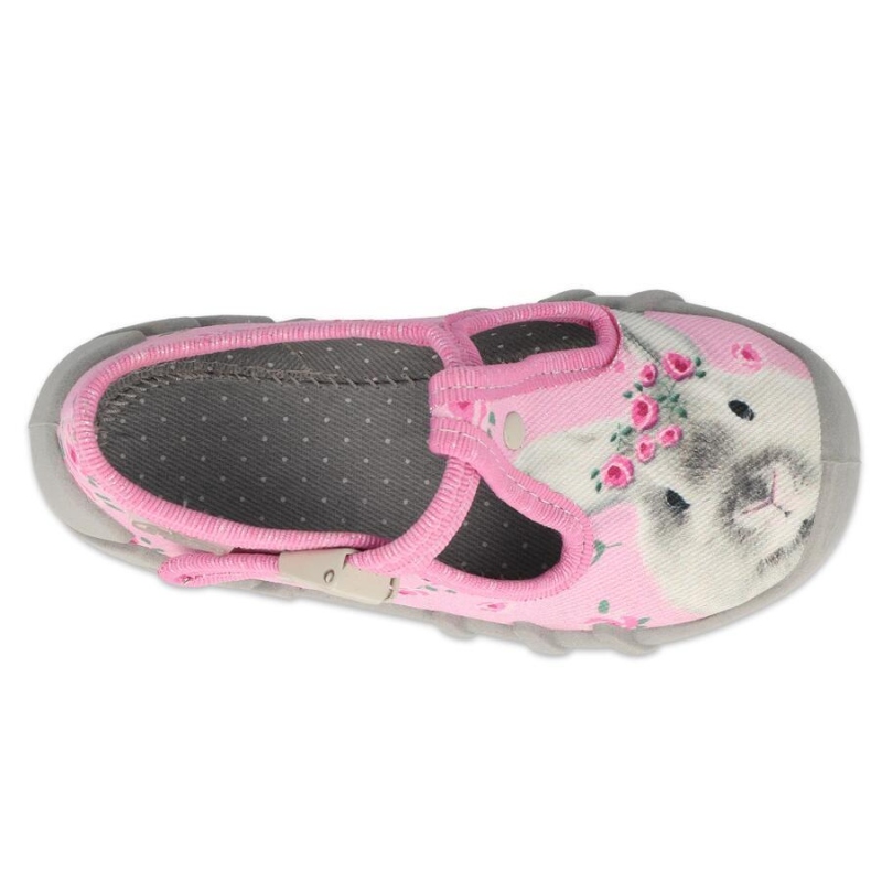 110P420 18 - dívčí bačkorky Befado, králíček