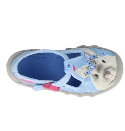 110P421 18 - dívčí bačkorky Befado, králíček