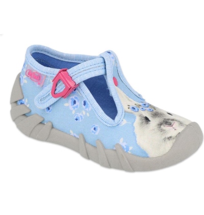 110P421 18 - dívčí bačkorky Befado, králíček