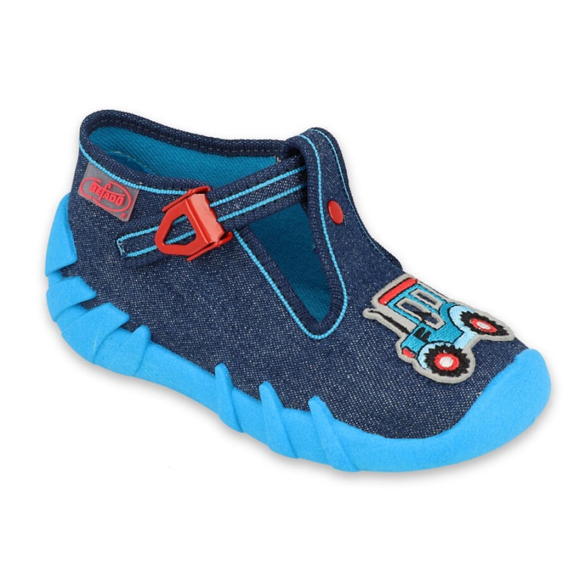 110P432 18 - chlapecké bačkorky Befado, traktor