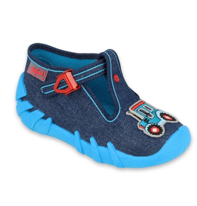 110P432 18 - chlapecké bačkorky Befado, traktor