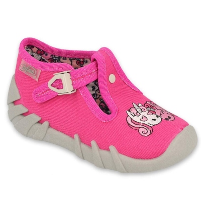 110P435 18 - dívčí bačkorky Befado Mummy & Me, jednorožec