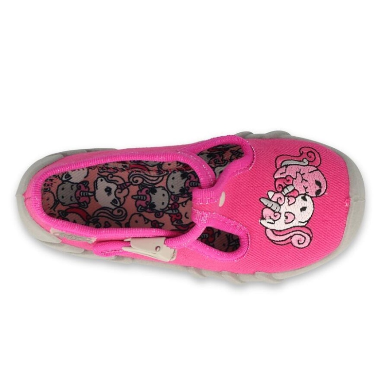 110P435 18 - dívčí bačkorky Befado Mummy & Me, jednorožec