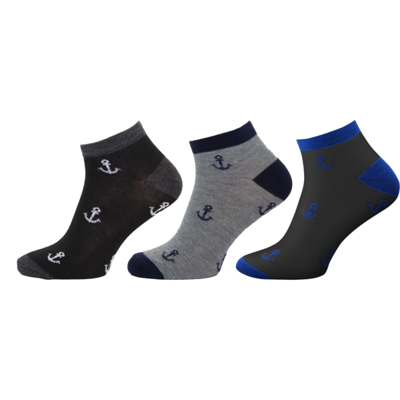 1126 - pánské kotník.ponožky kotvy, 27-29 (41-43)