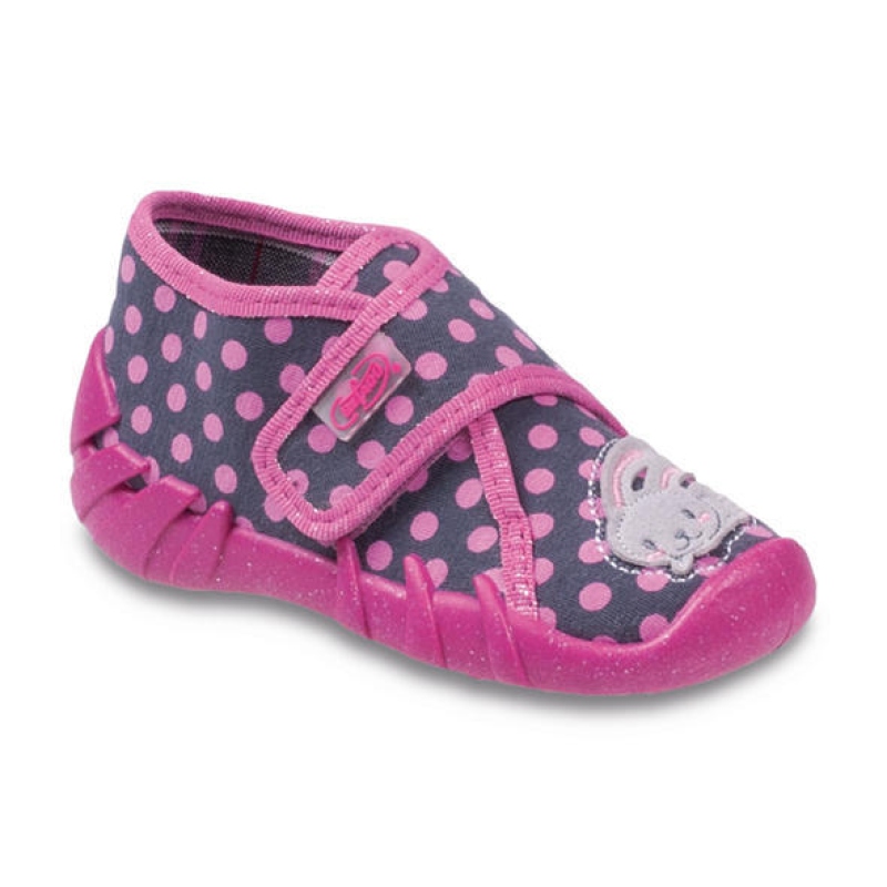 112P113 20 - dívčí bačkorky Befado, zajíček