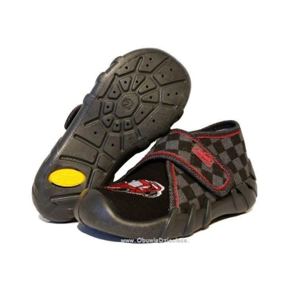 112P128 18 - dět.suchý zip, šedočerná,auto