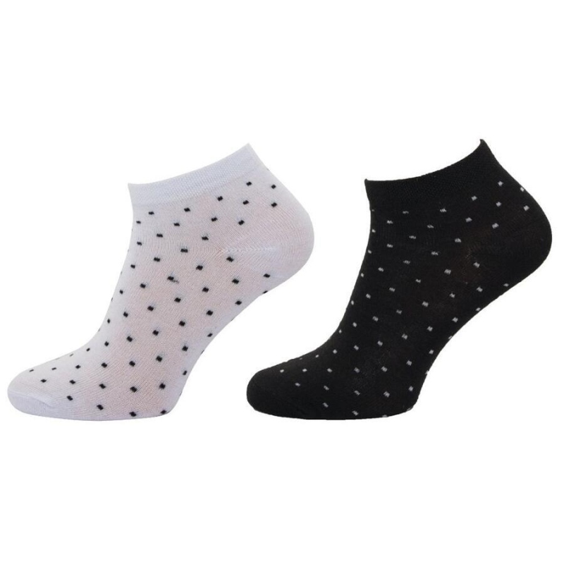 1141 - NOVINKA - dám. kotníkové, čtverečky, 24-25