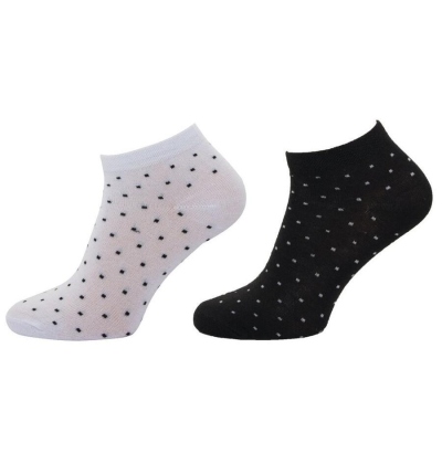 1141 - NOVINKA - dám. kotníkové, čtverečky, 24-25