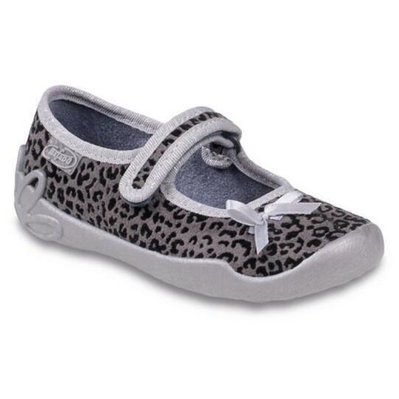 114X197 - dívčí balerínky Befado šedé tygrované