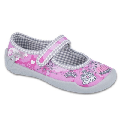 114X333 - dív.níz.-suchý zip, šedo-růžová